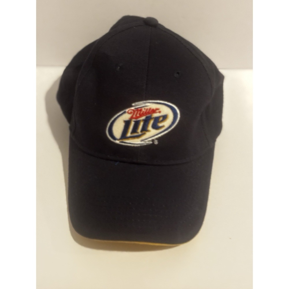 Miller Lite Hat Cap Men's Navy Blue Adjustable
